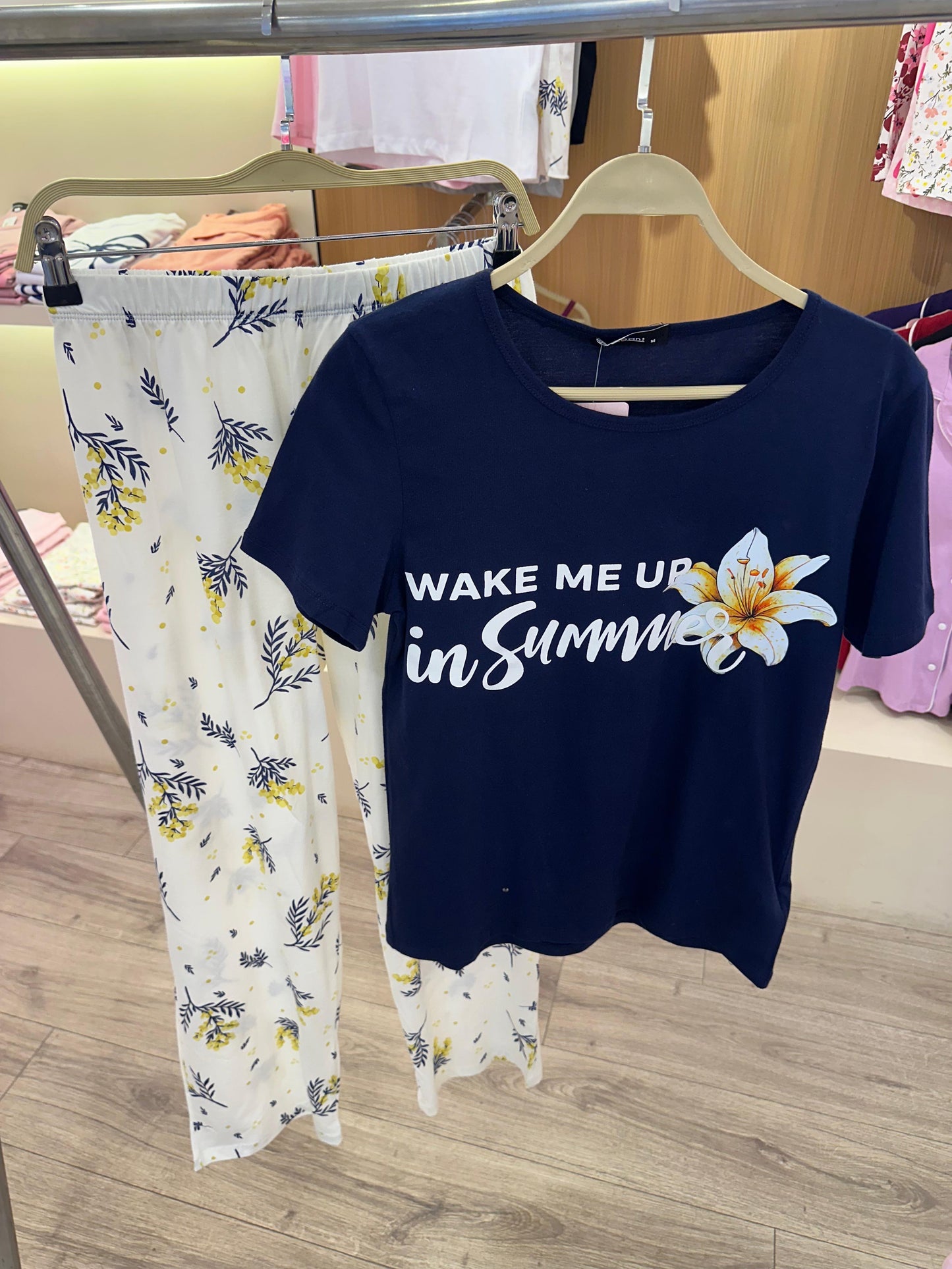 PJs Pants Cotton Navy - Wake me up in Summer