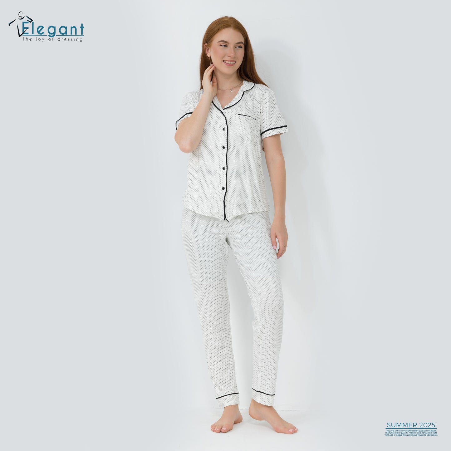 Classic PJ Pants Viscose Polka dots