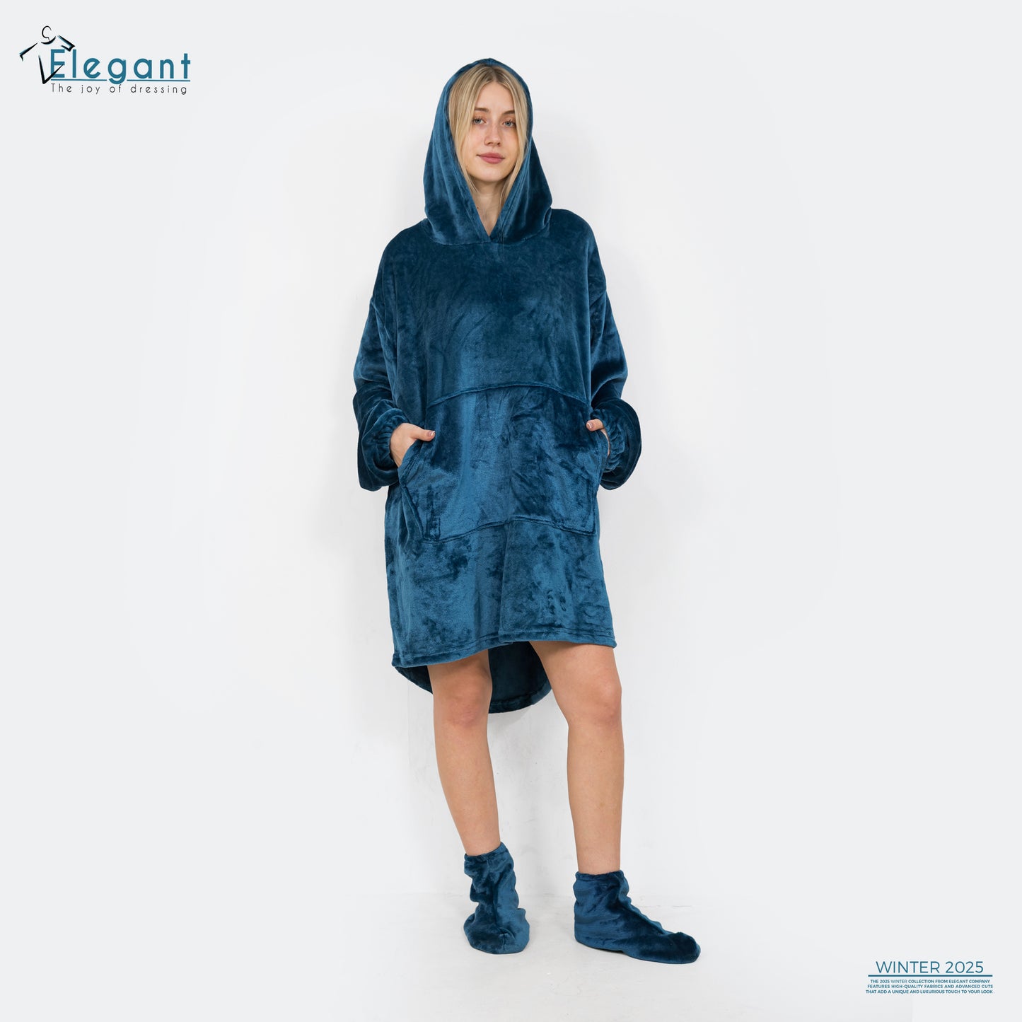 Blanket Hoodie - indigo