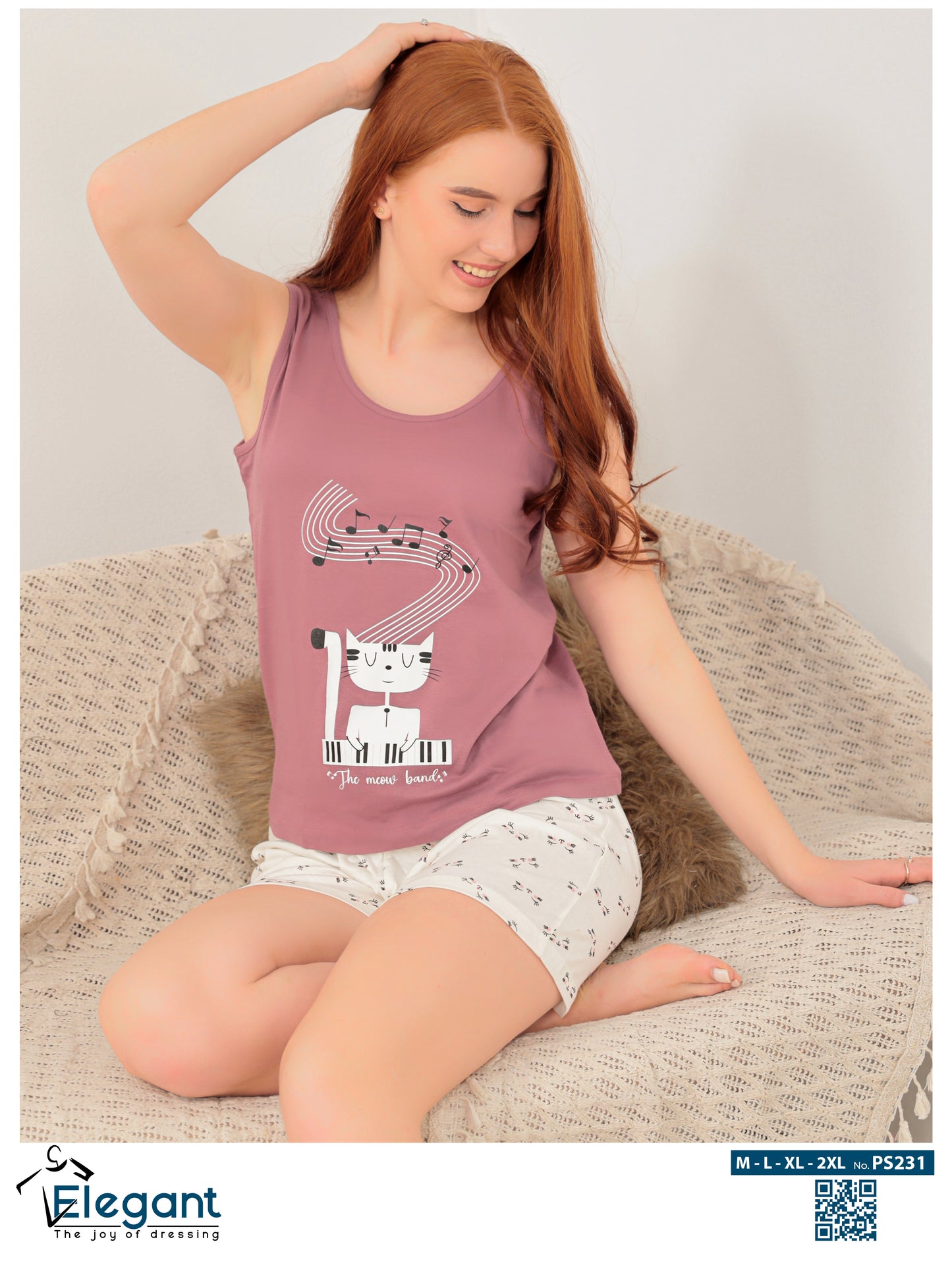 PJ short Cotton Cashmere - Meow Music Band