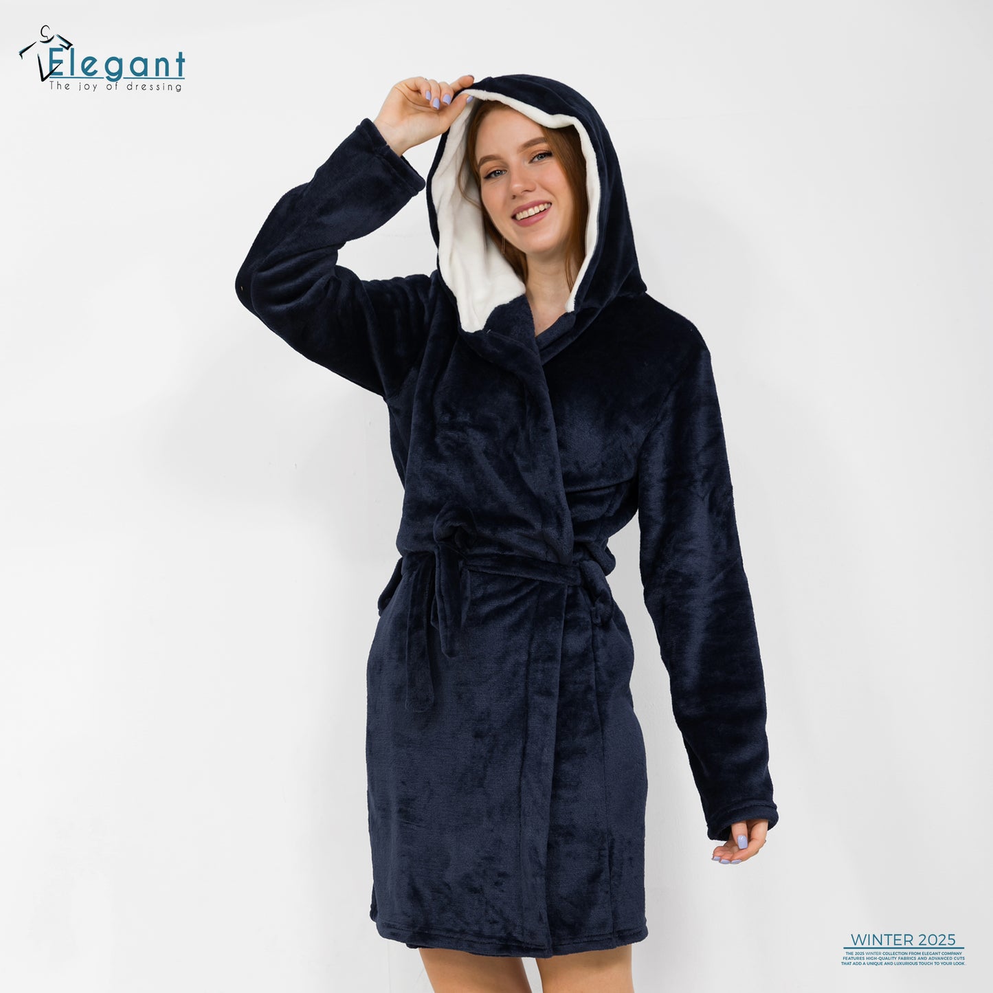 Polar Mini Robe - Navy