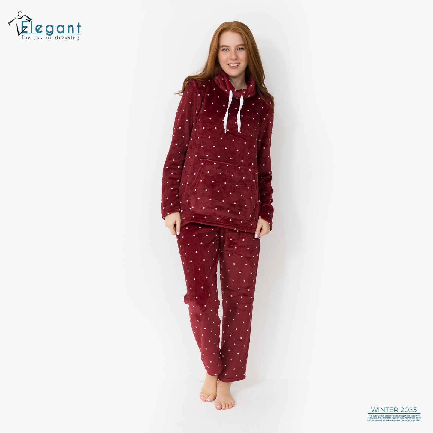 Polar PJ Turtleneck - Maroon Pearl