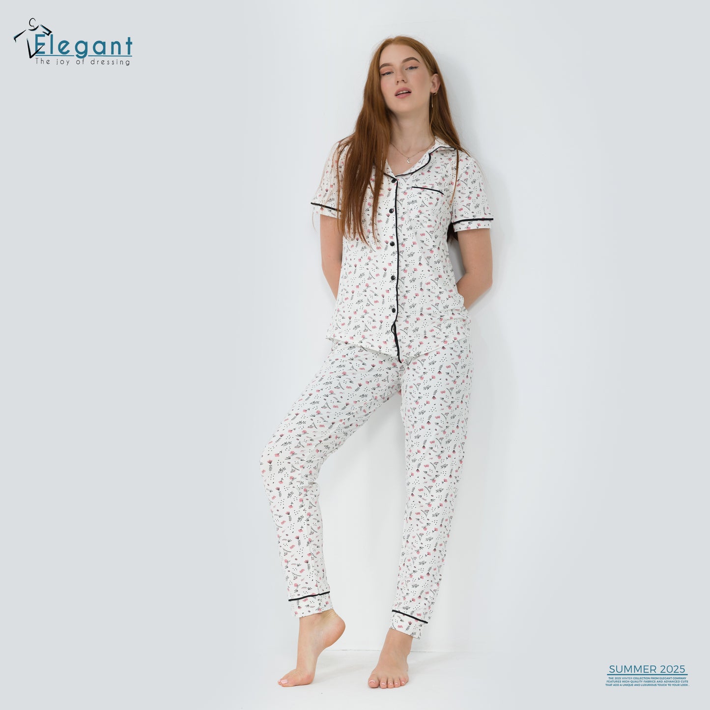 Classic PJ Pants Viscose Flori