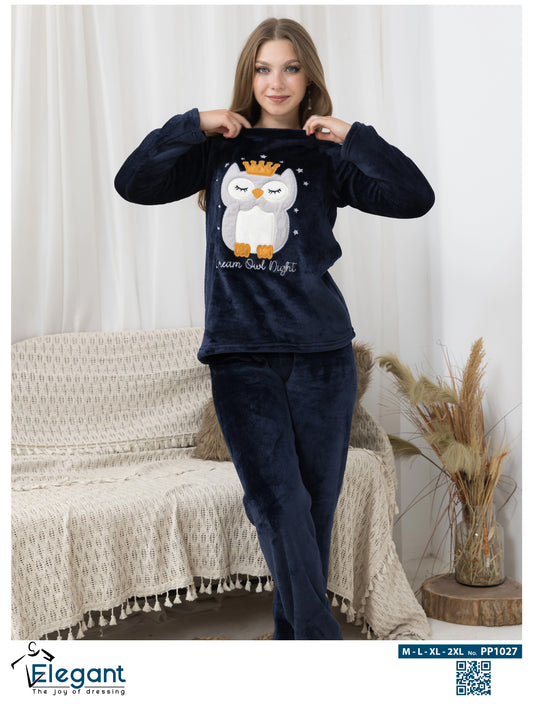 Polar PJ Navy - warm owl night