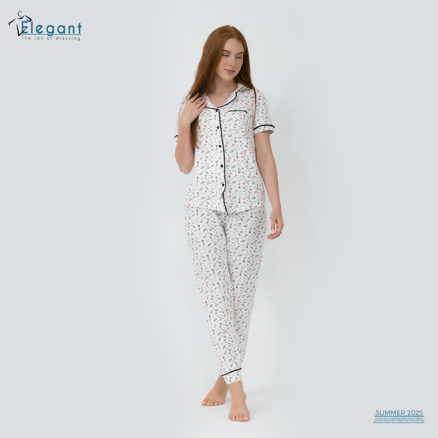 Classic PJ Pants Viscose Flori