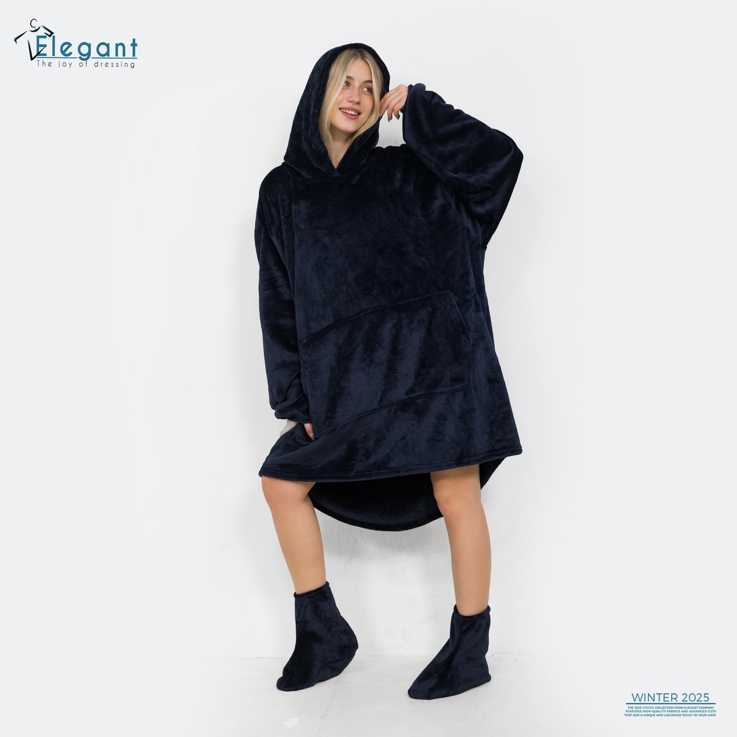 Blanket Hoodie - Navy
