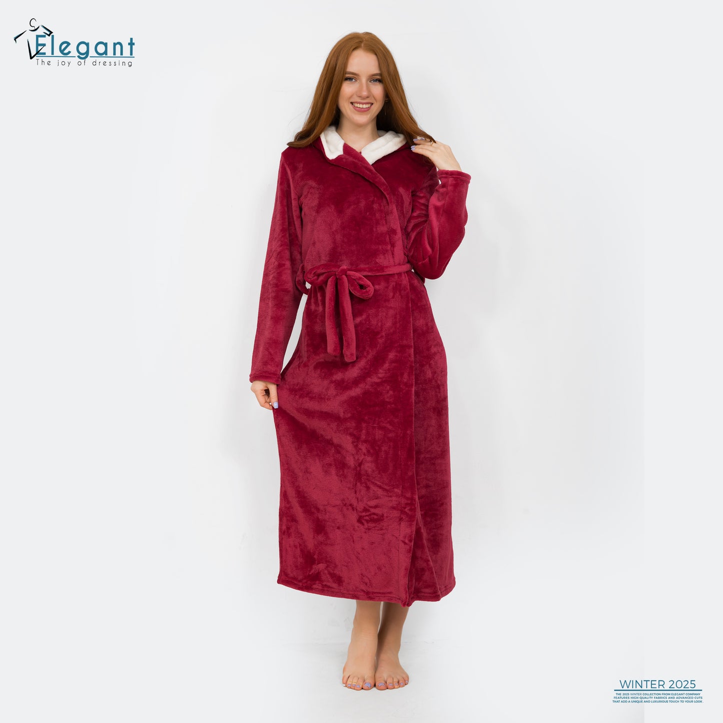 Polar Long Robe - Maroon