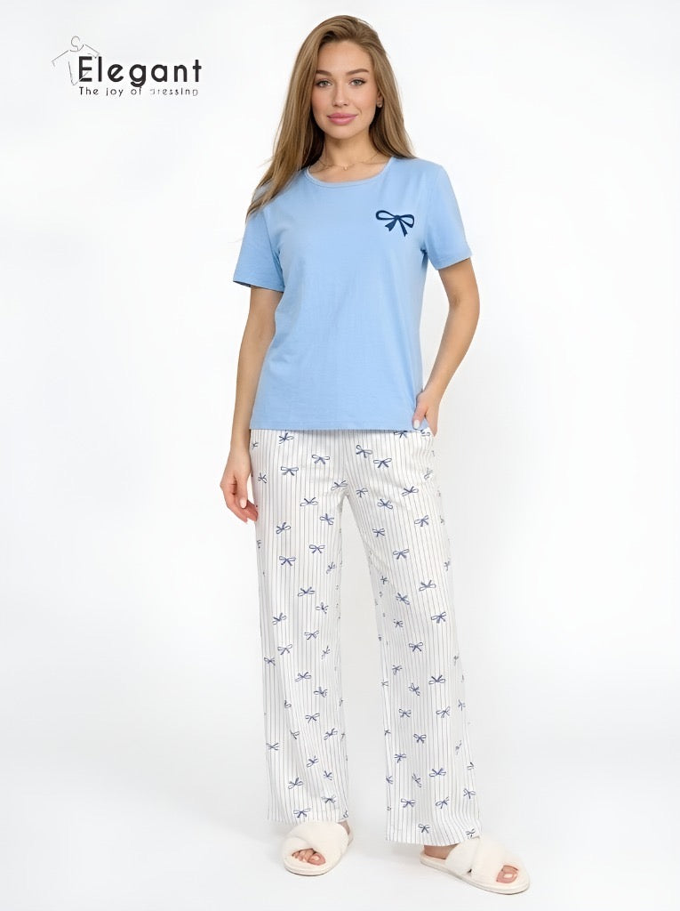 PJs Pants Cotton - My Blue Bow