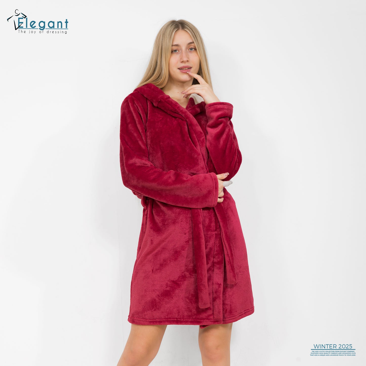 Polar Mini Robe - Maroon