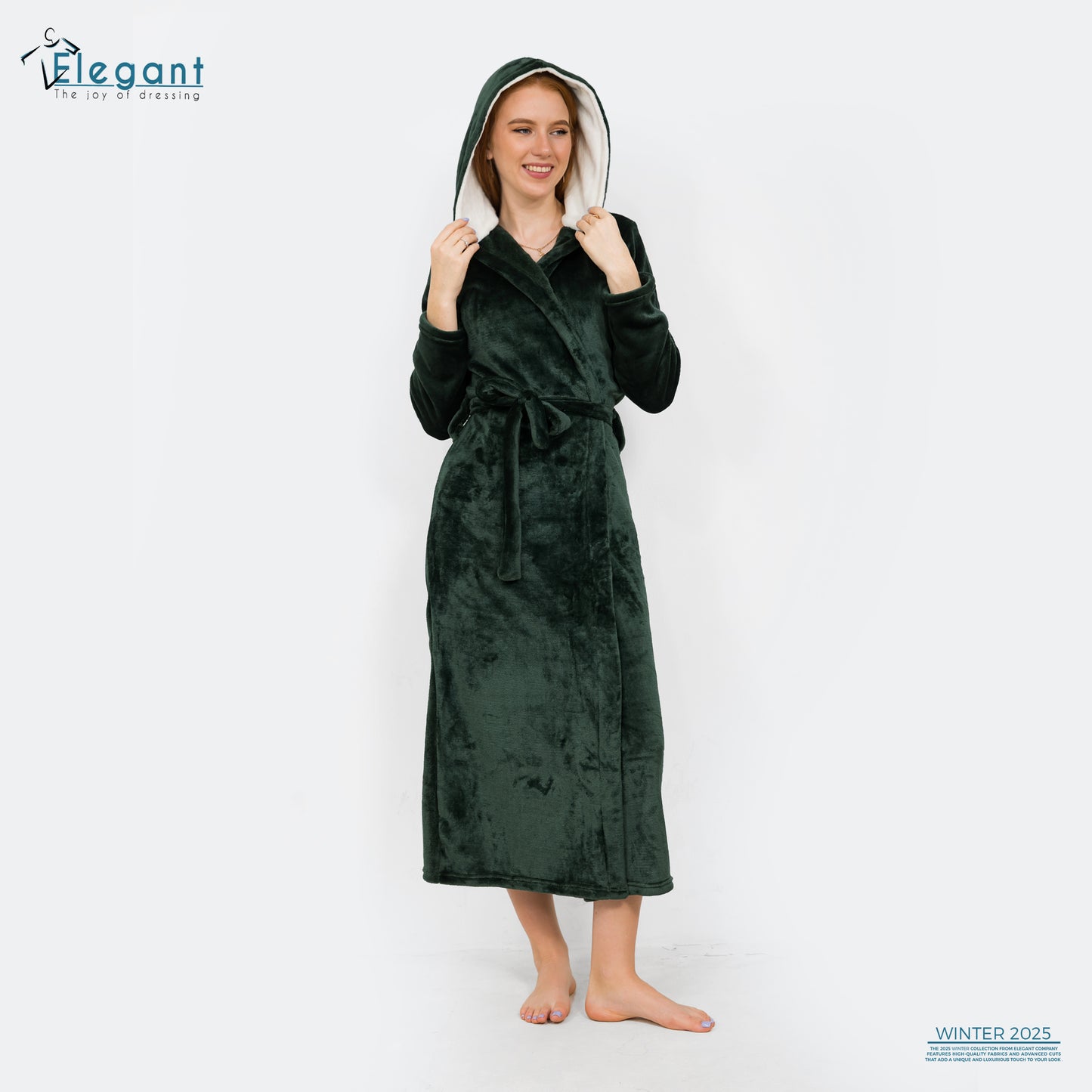 Polar Long Robe - Emerald Green