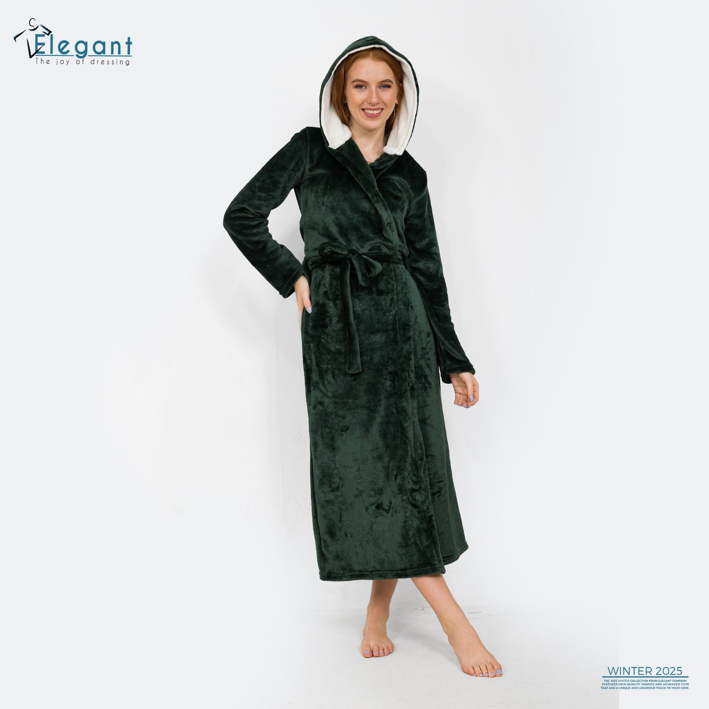 Polar Long Robe - Emerald Green