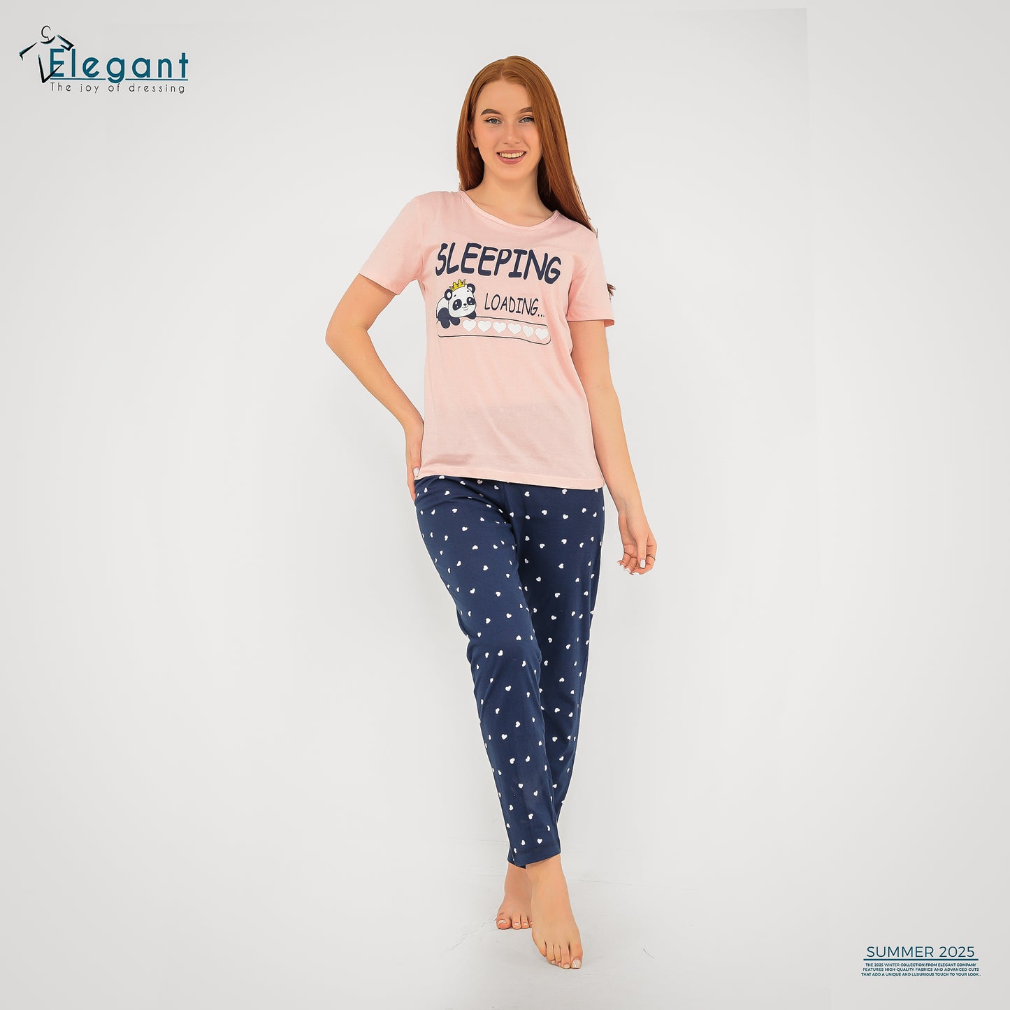 PJs Pants Cotton Rose - Sleeping Loading