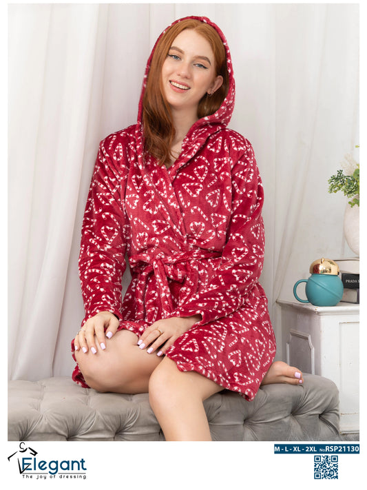 Polar Mini Robe - Maroon Candy