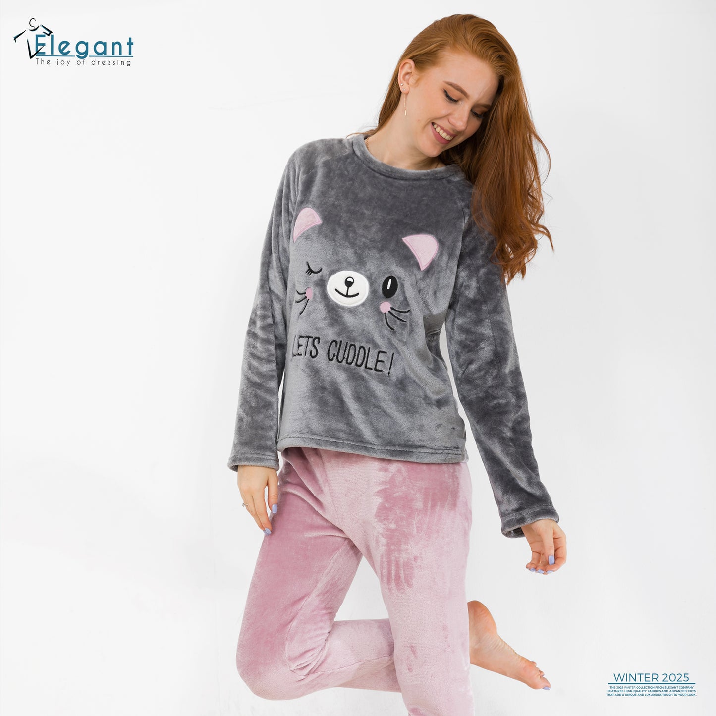 Polar PJ Grey/Rose - Lets Cuddle