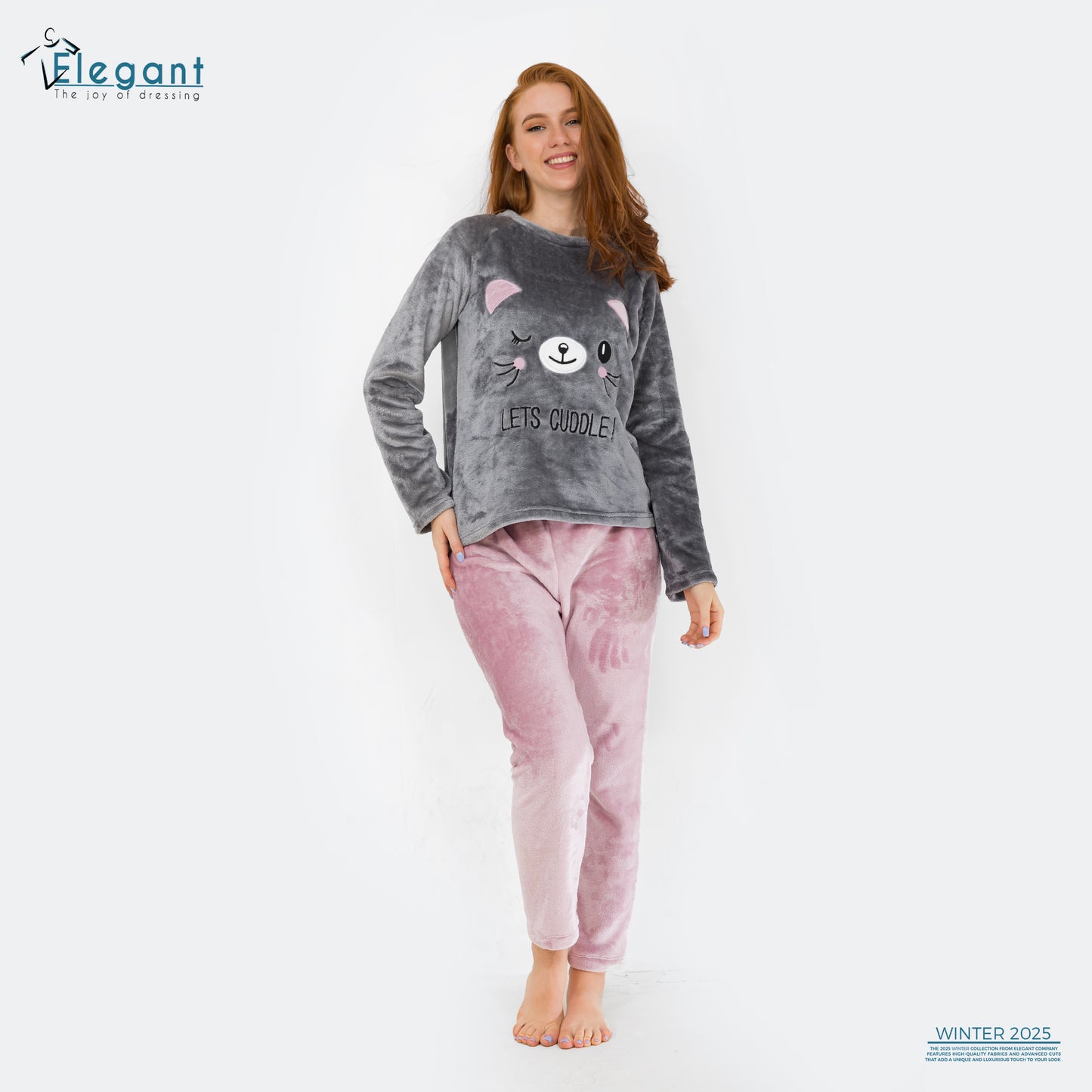 Polar PJ Grey/Rose - Lets Cuddle