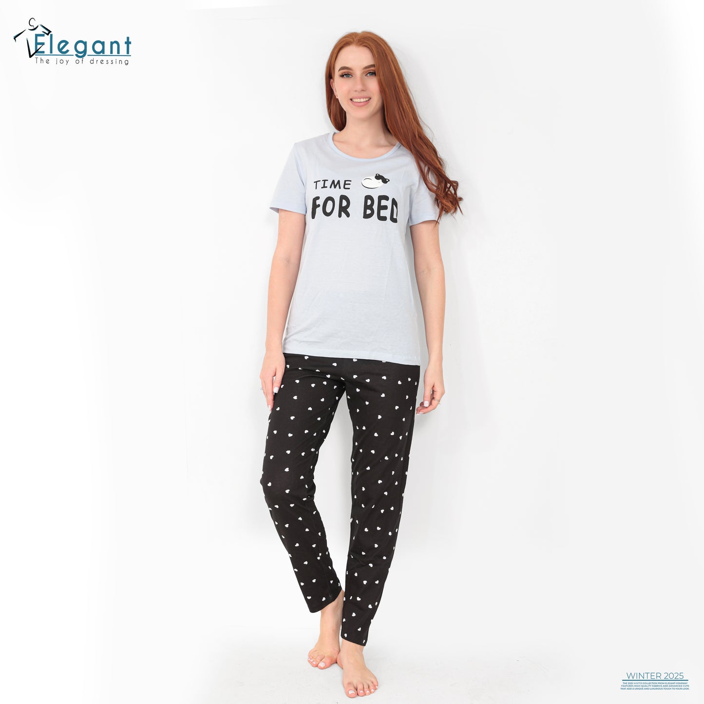 PJs Pants Cotton baby blue - Time for Bed