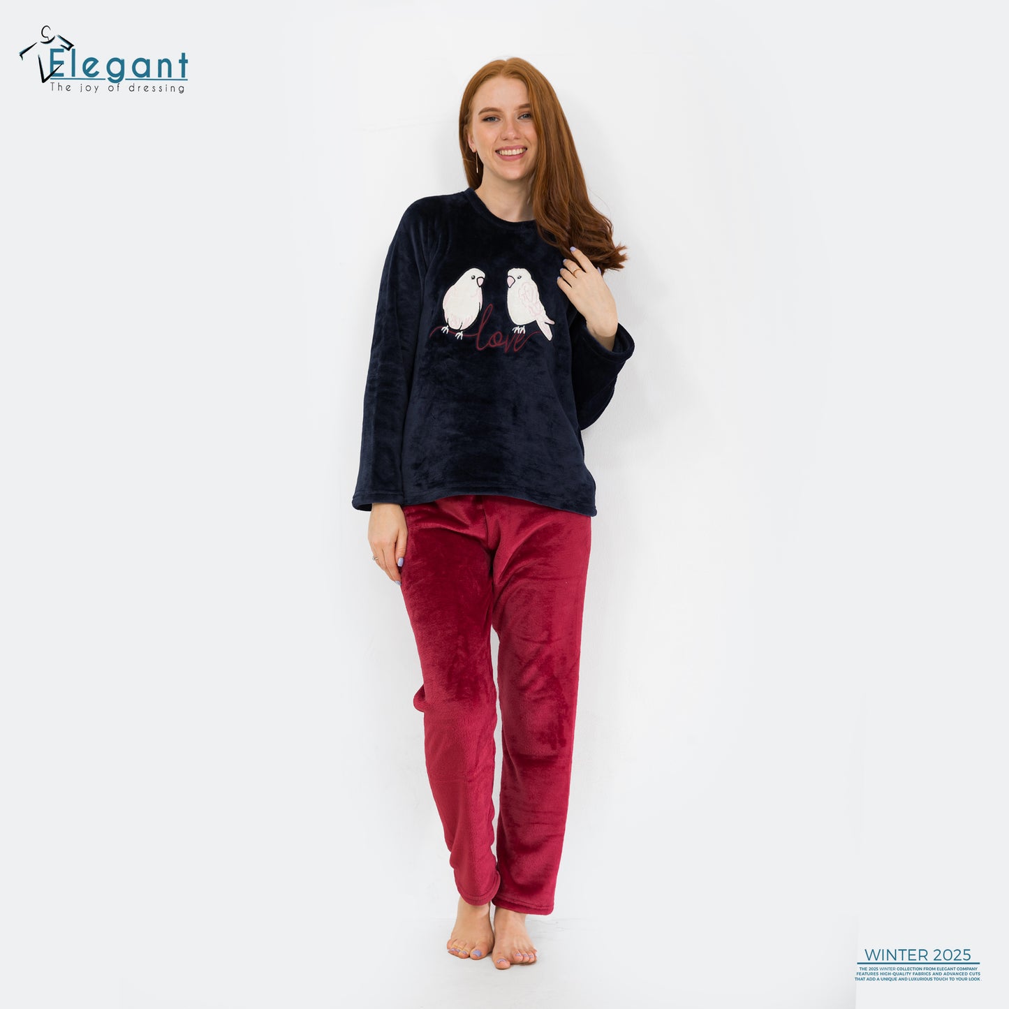 Polar PJ Navy - Birds Love