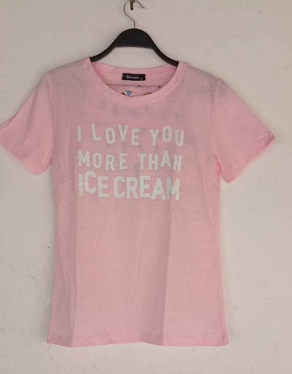 PJ short Cotton Baby Rose - ice cream