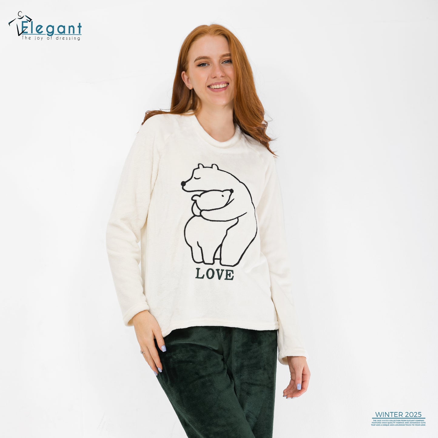 Polar PJ Offwhite - Love Bears