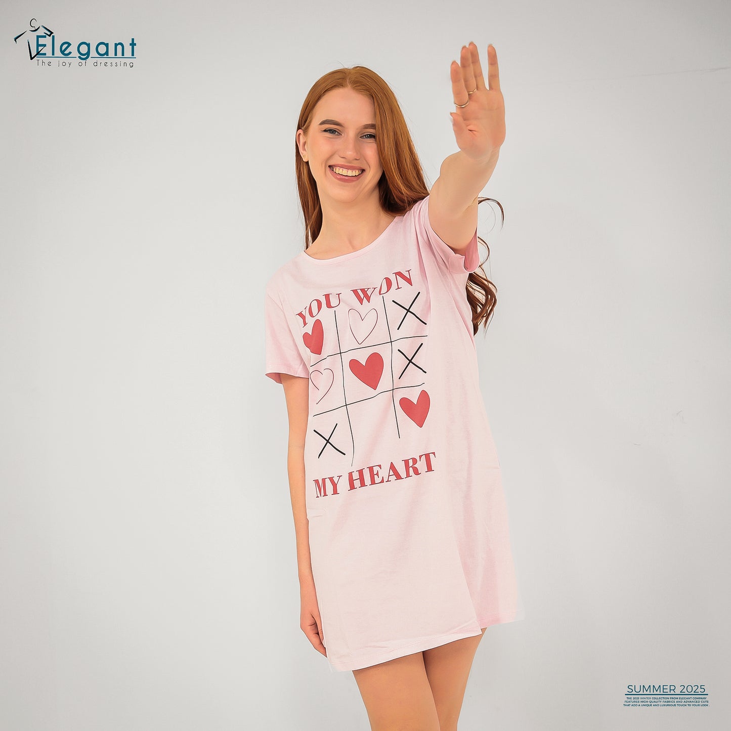 Nightshirt cotton Baby Rose - You Won My Heart