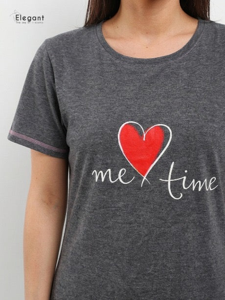 Nightshirt Cotton - Grey- Me Time