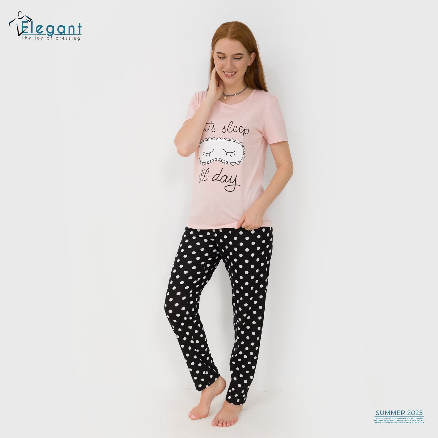 PJs Pants Cotton Baby Rose - Let's Sleep all day