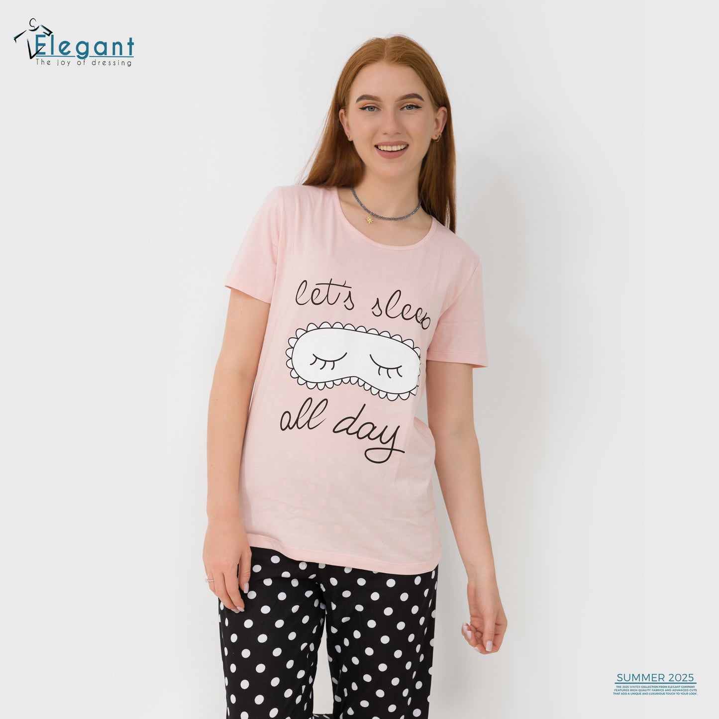 PJs Pants Cotton Baby Rose - Let's Sleep all day