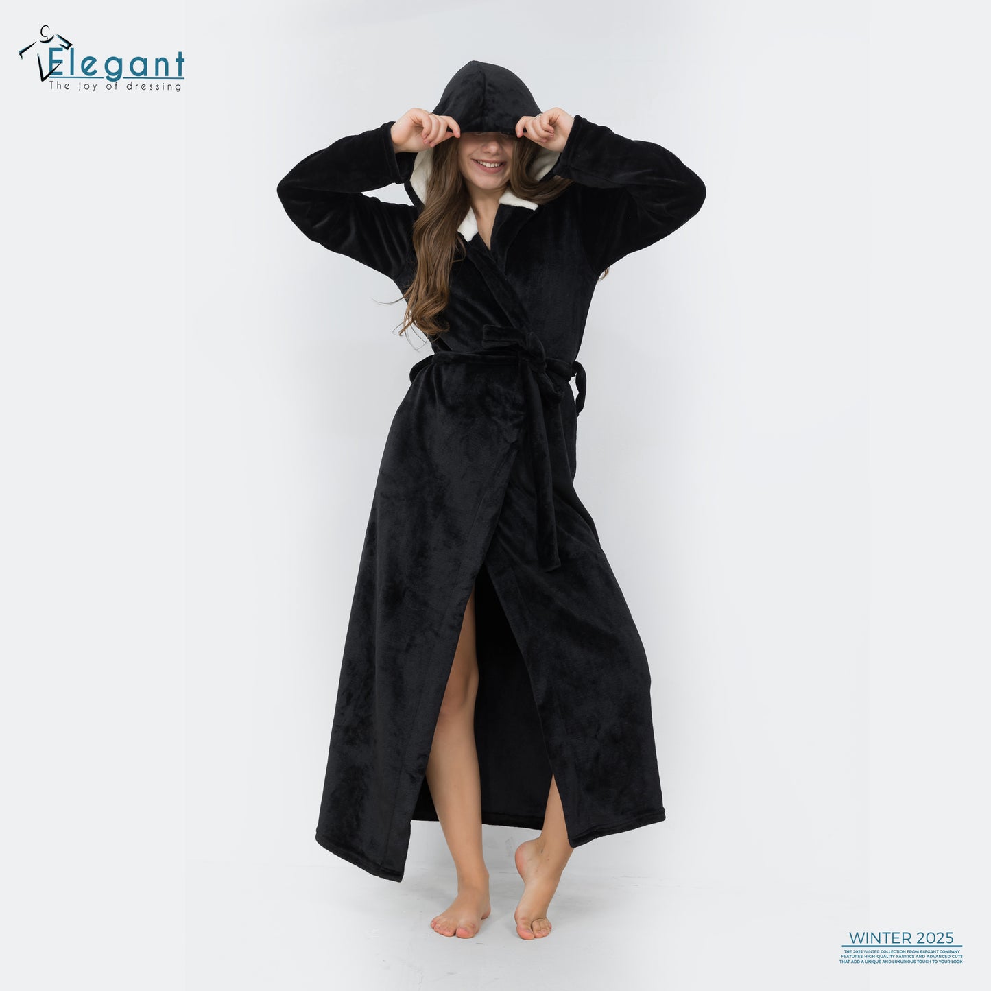 Polar Long Robe - Black