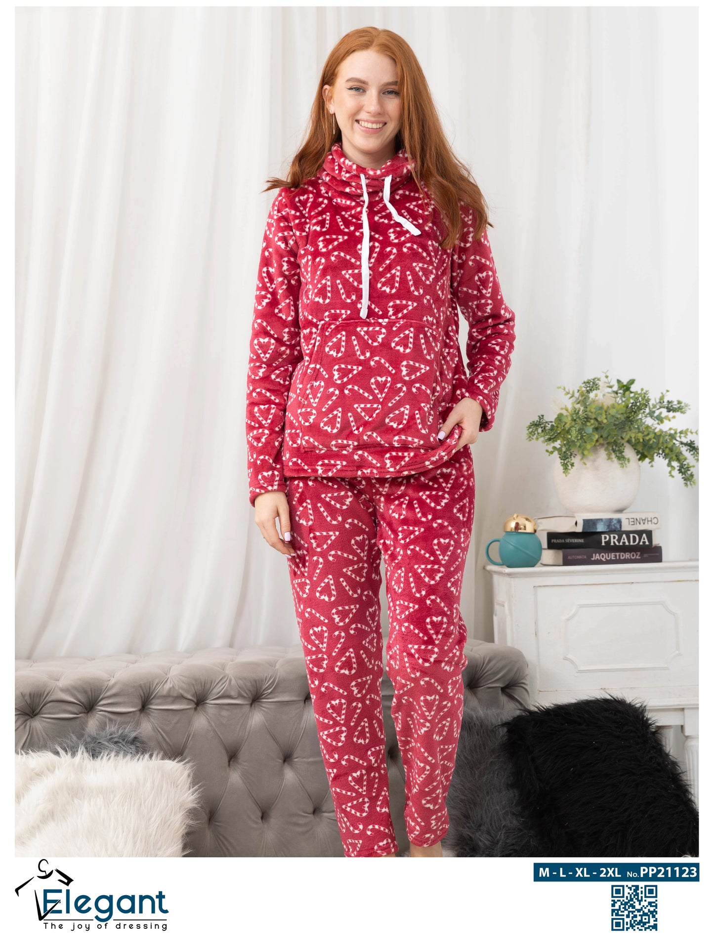 Polar PJ Turtleneck - Maroon Candy