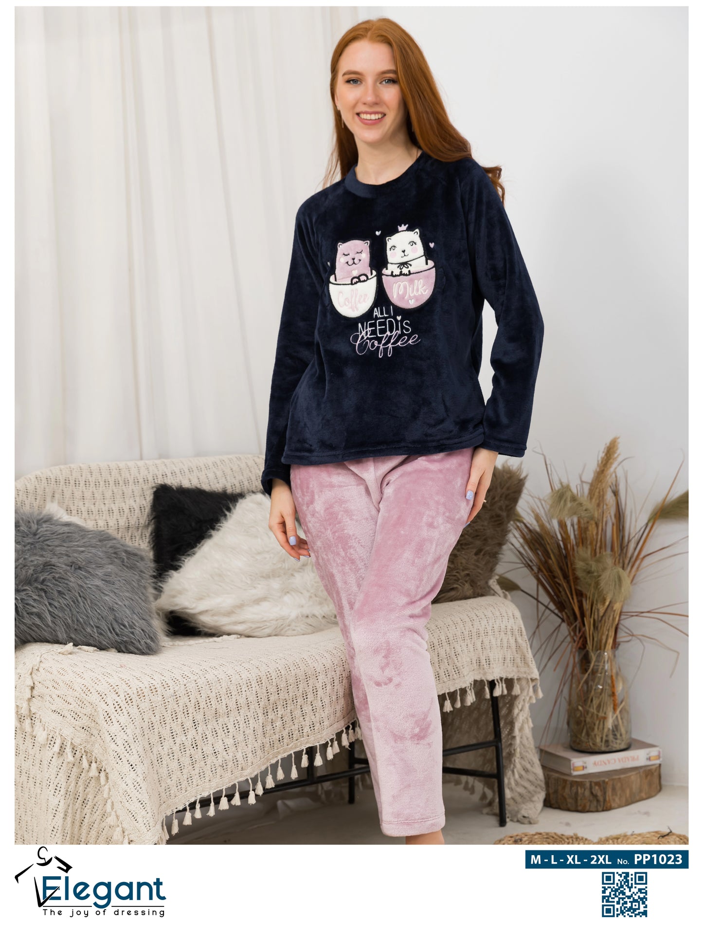 Polar PJ Navy - All i need is coffee