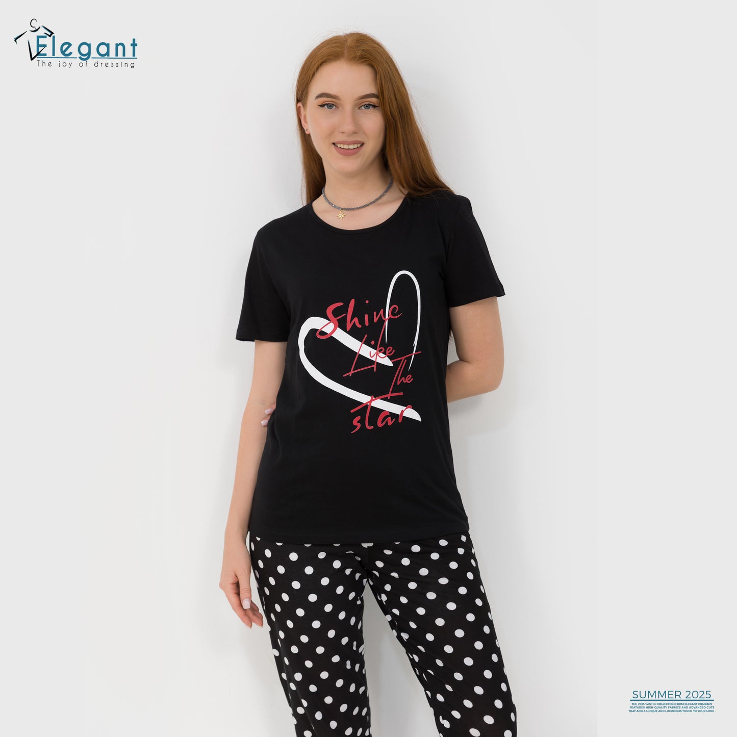 PJs Pants Cotton Black - Shine like the star