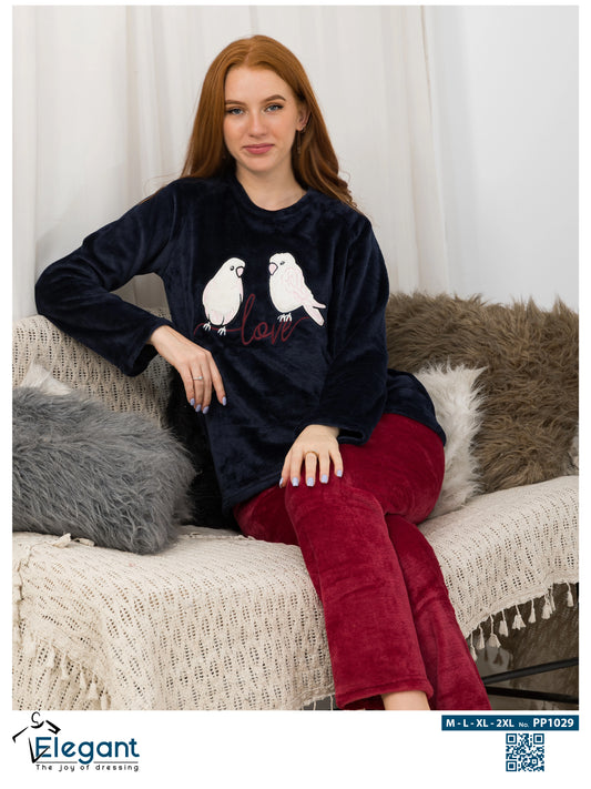 Polar PJ Navy - Birds Love