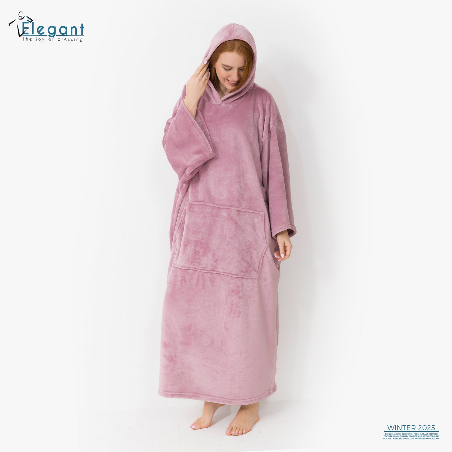 Long Blanket Hoodie - Cashmere