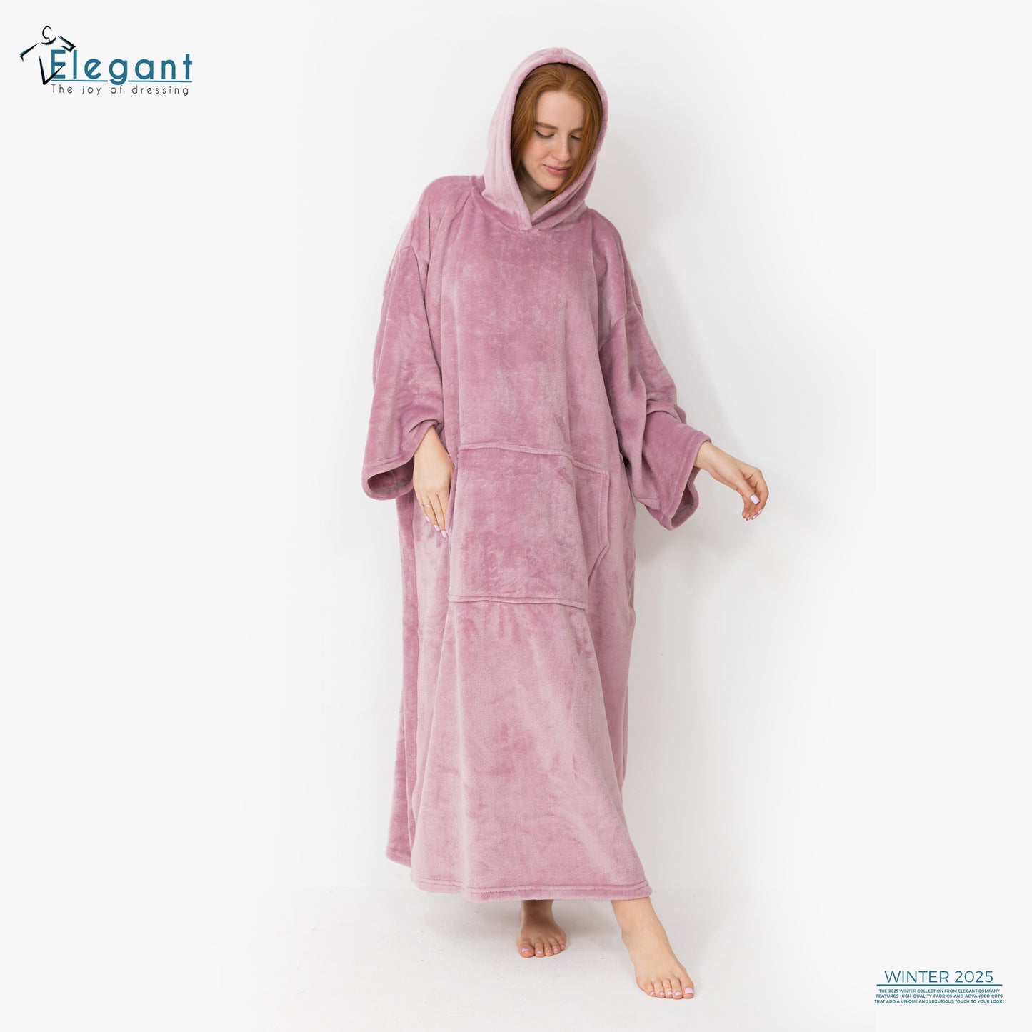 Long Blanket Hoodie - Cashmere