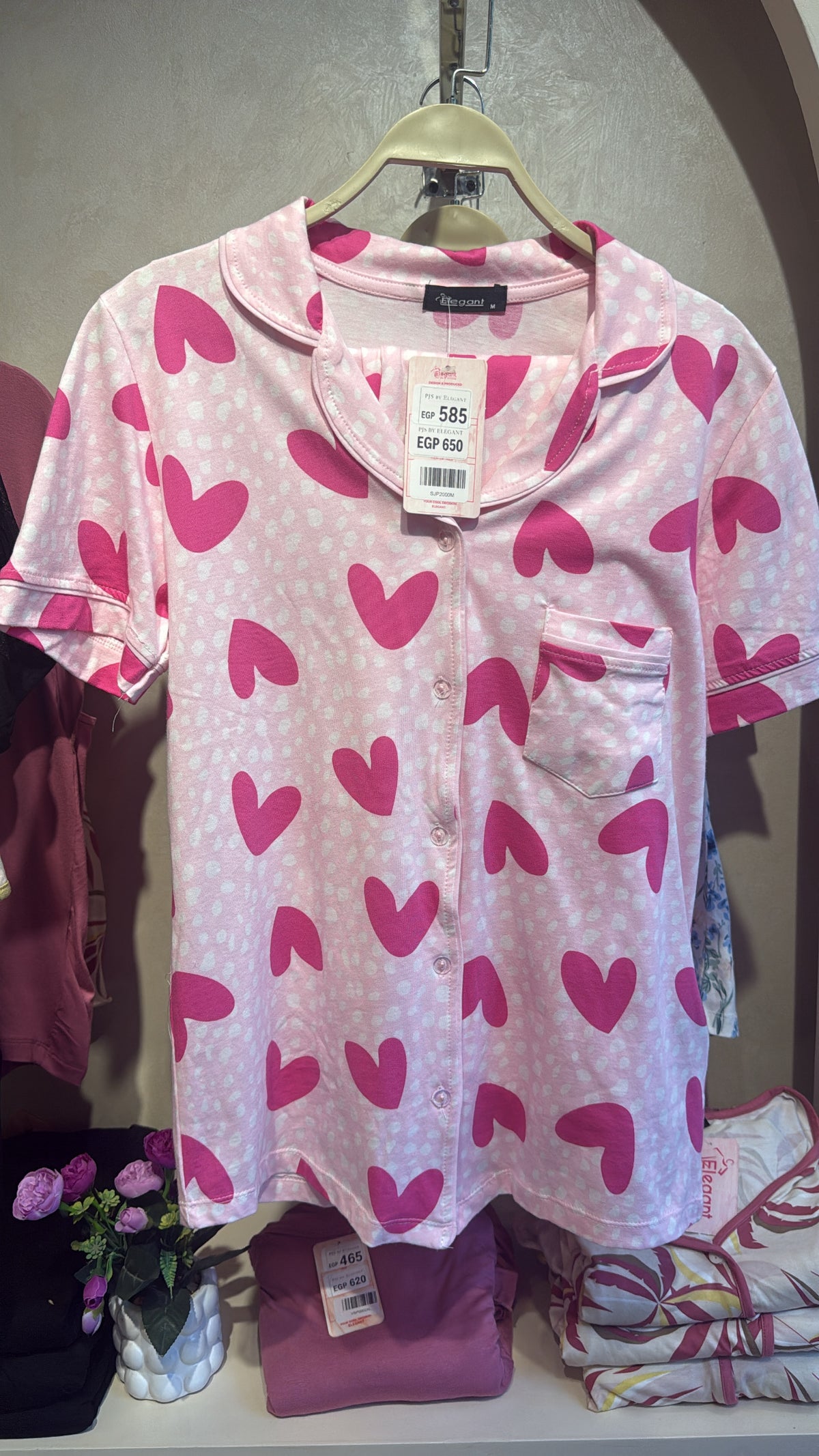 Classic PJ Pants Cotton Wide Leg Printed - Candy Hearts