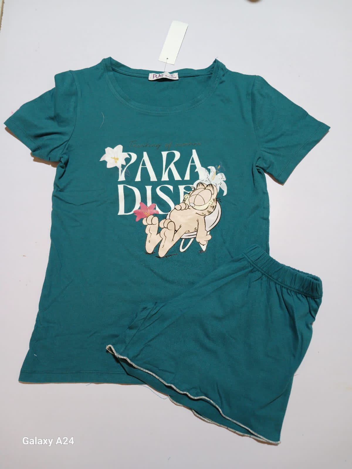 PJ Short Cotton Green - Paradise