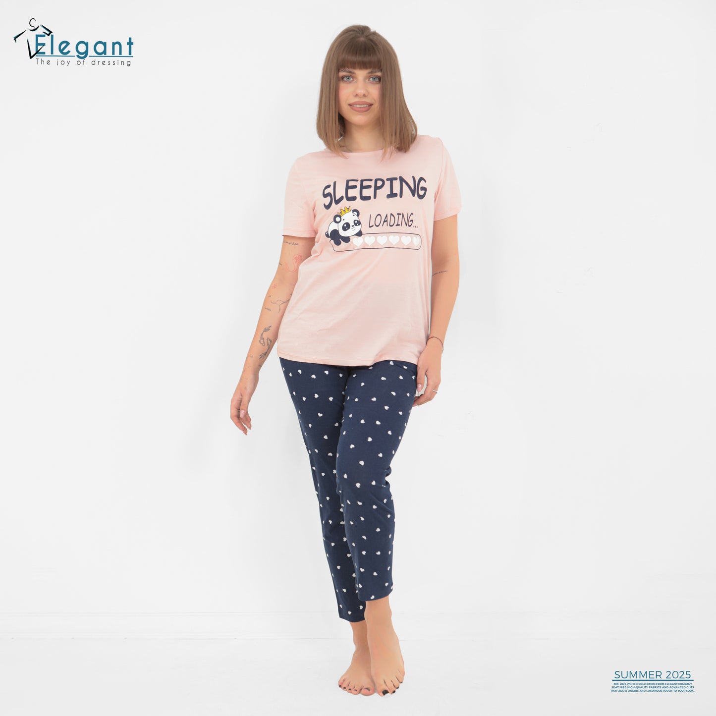 PJs Pants Cotton Rose - Sleeping Loading