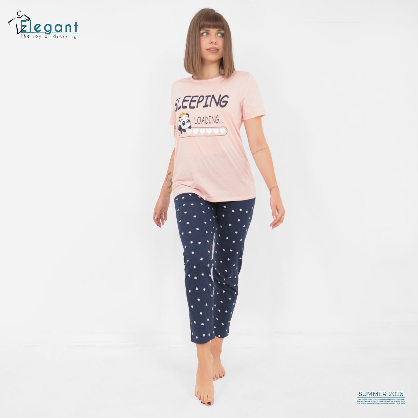 PJs Pants Cotton Rose - Sleeping Loading