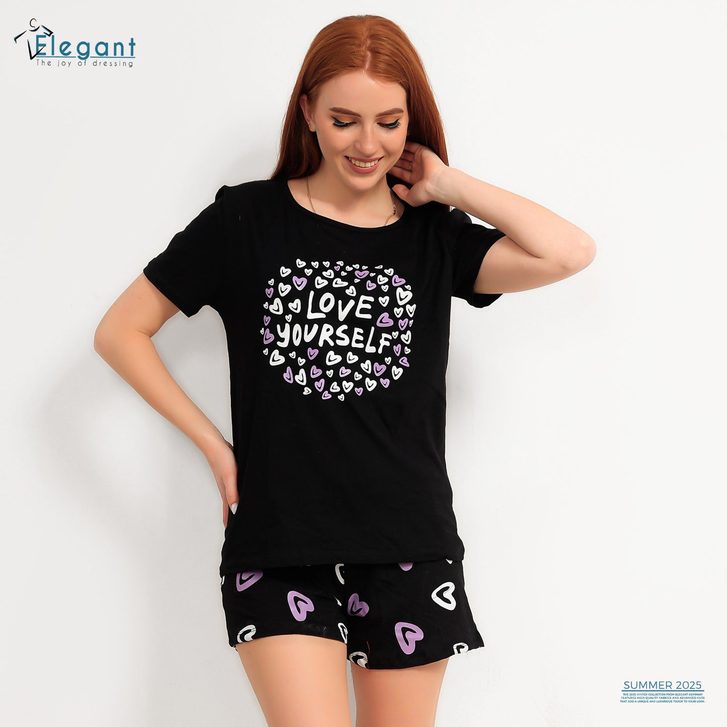 PJ short Cotton Black - Love your self