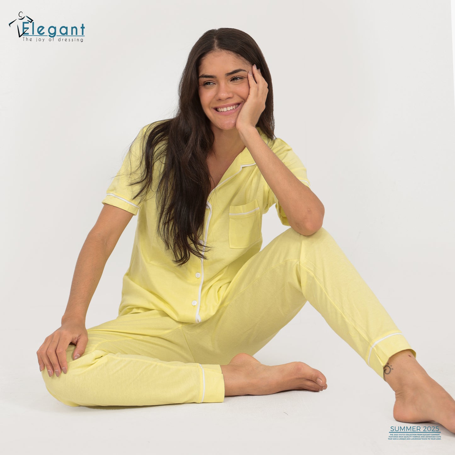 Classic PJ Pants Cotton - Plain Yellow
