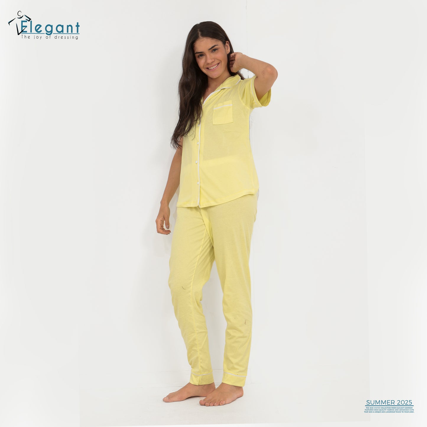 Classic PJ Pants Cotton - Plain Yellow