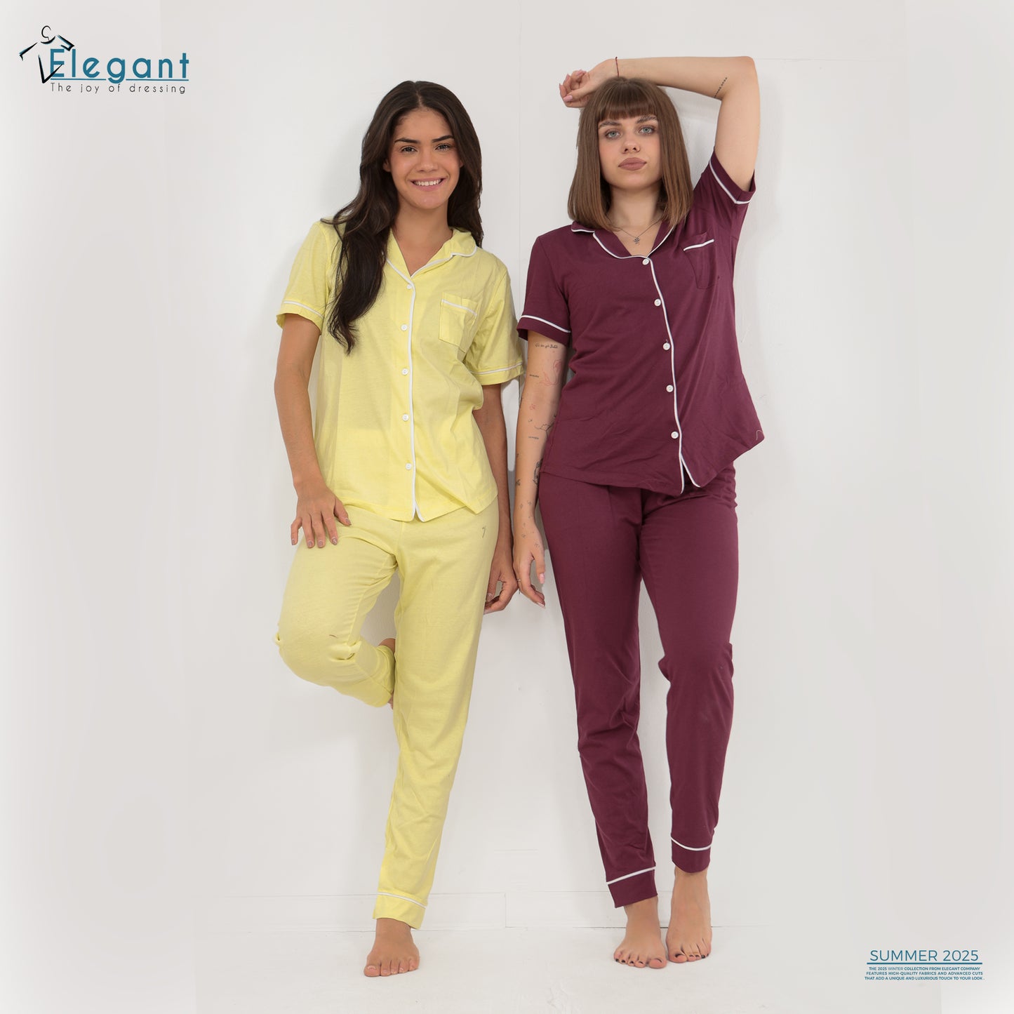 Classic PJ Pants Cotton - Plain Yellow