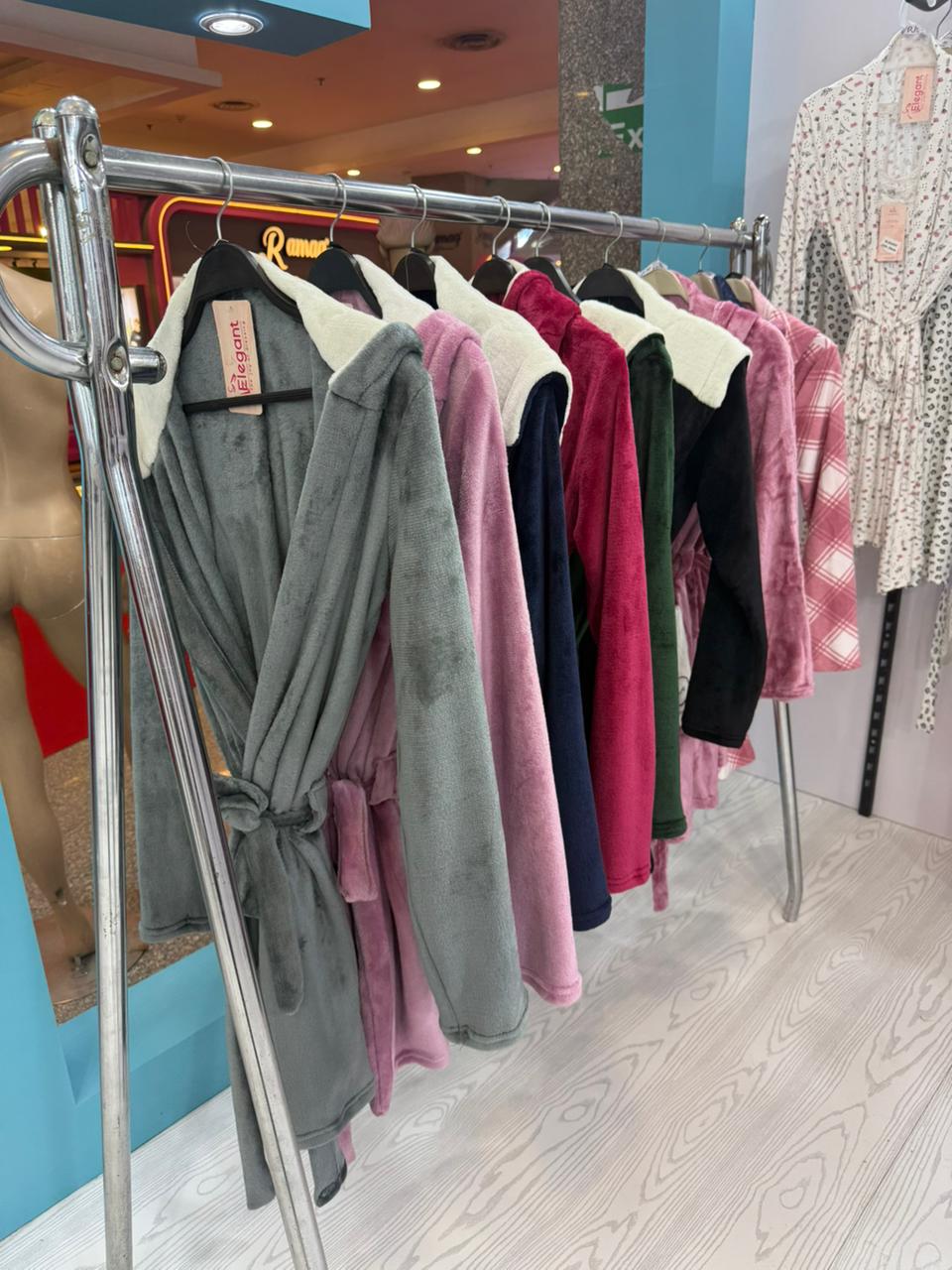 Polar Mini Robe - Dark Grey