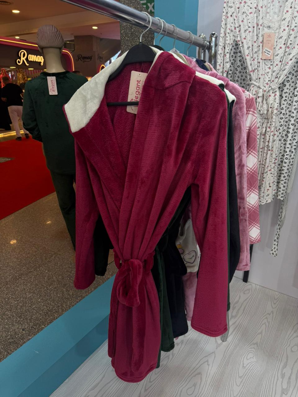 Polar Mini Robe - Maroon