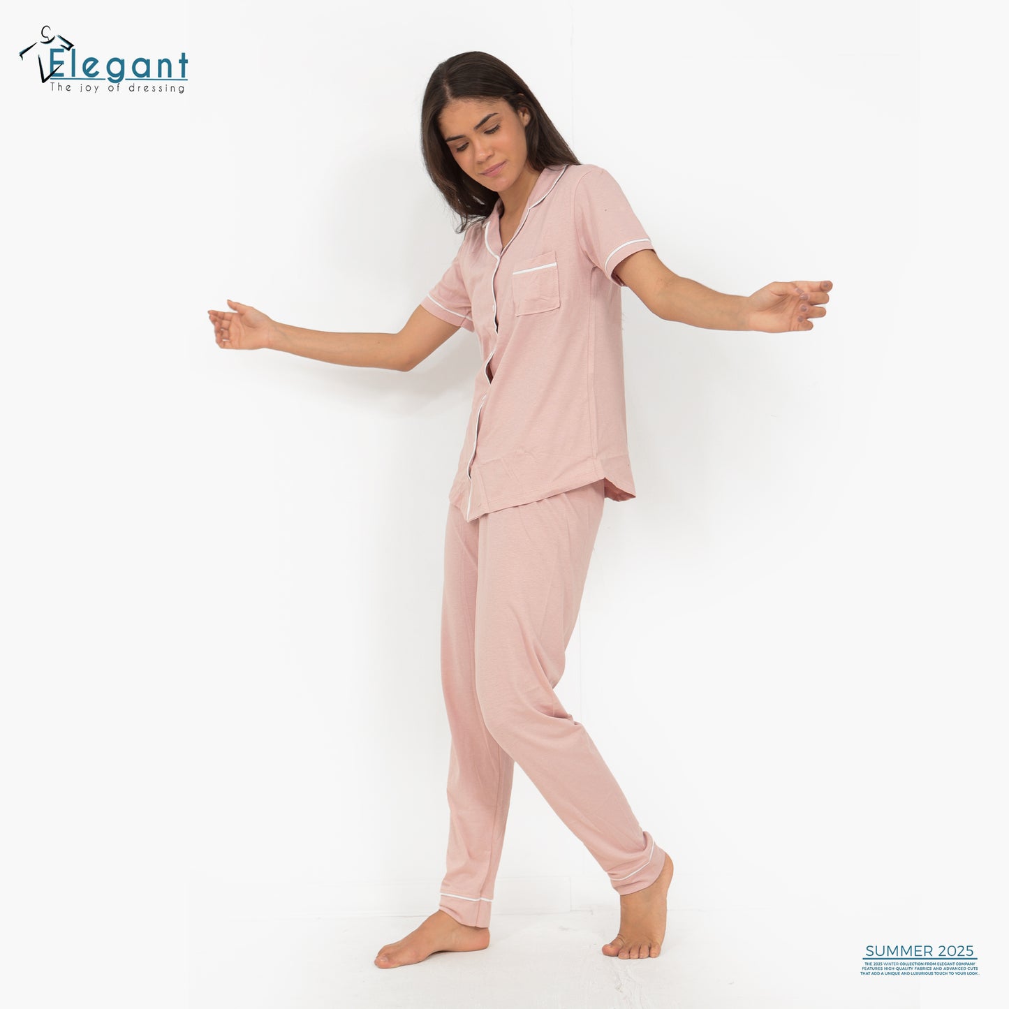 Classic PJ Pants Cotton - Plain Nude