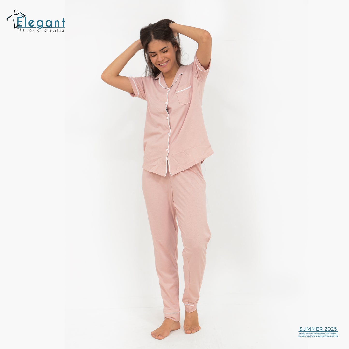Classic PJ Pants Cotton - Plain Nude