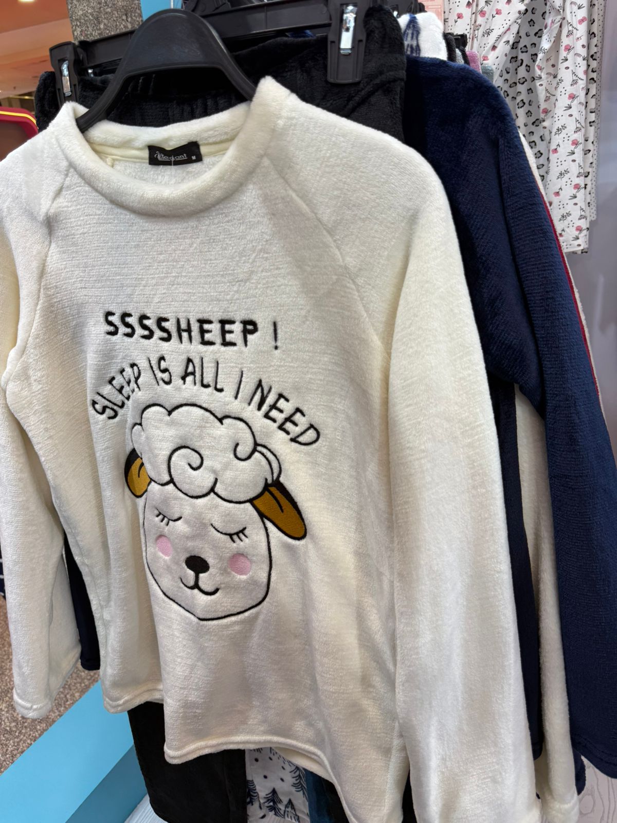 Polar PJ Offwhite/Black - Sheep Sleep