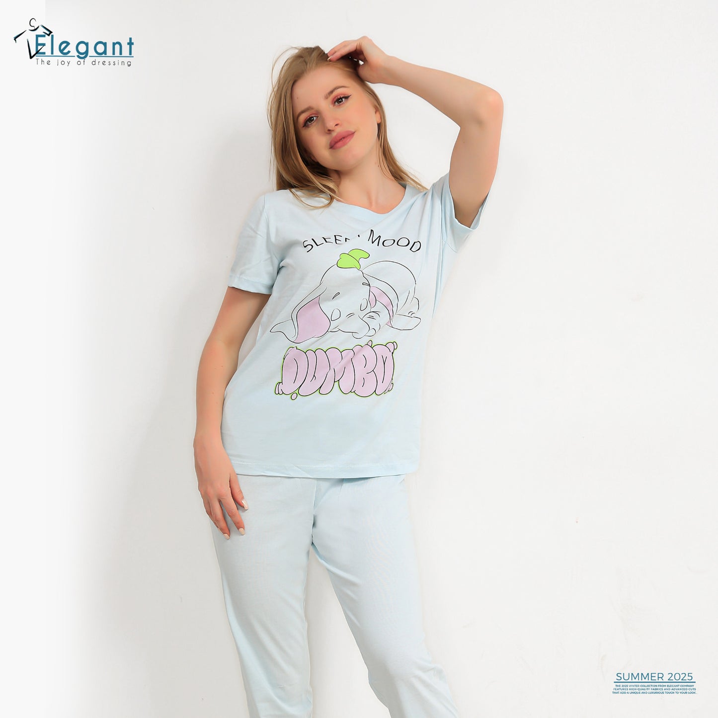 PJ Pants cotton baby blue - Sleepy Mood