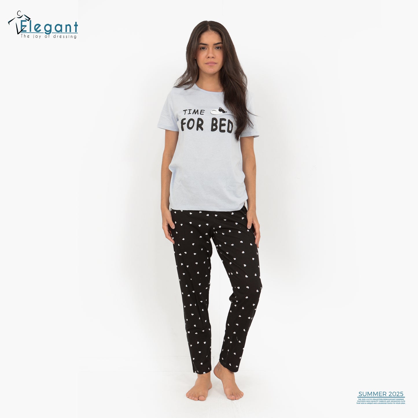 PJs Pants Cotton baby blue - Time for Bed