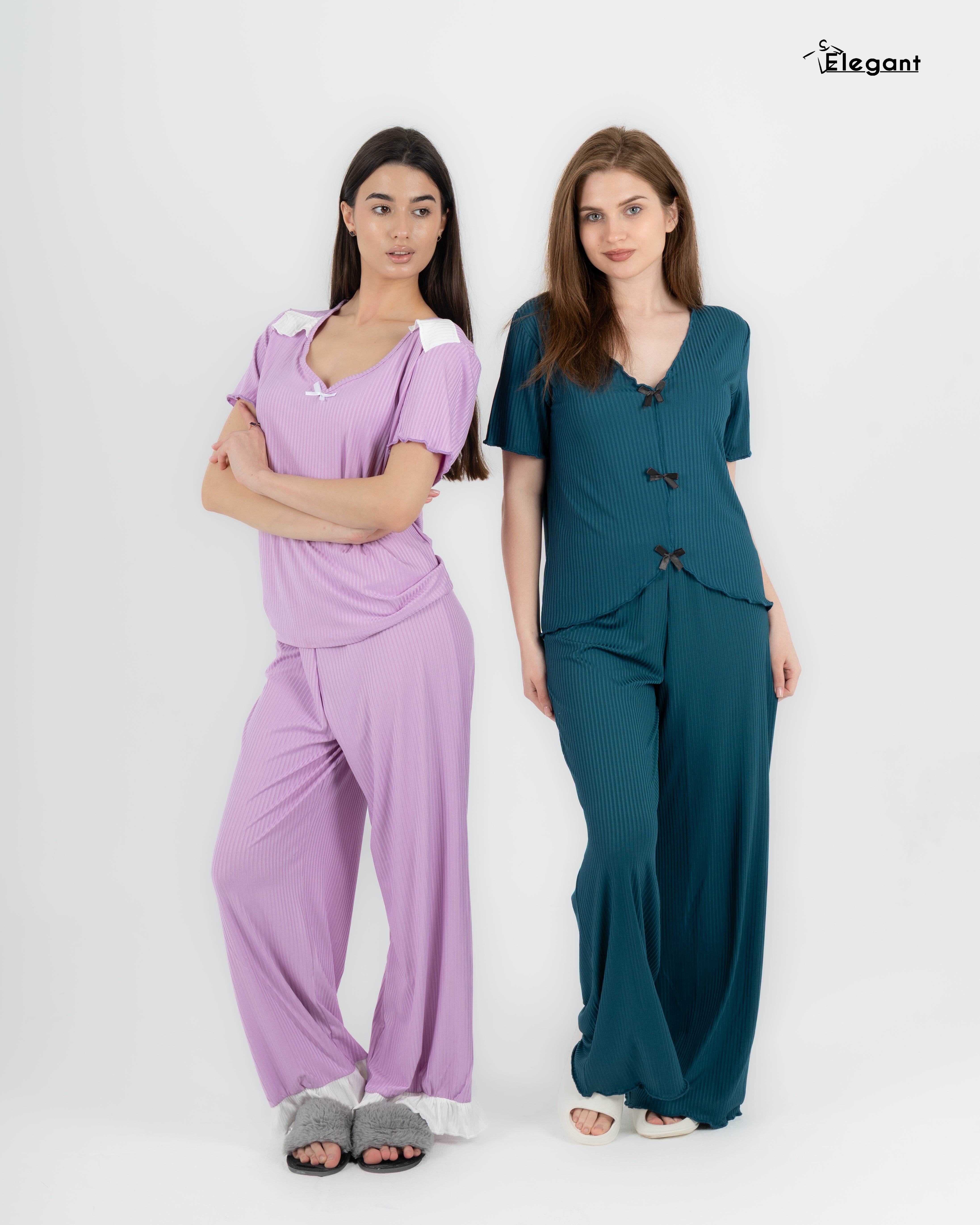 Women's Ribbed Pajama Sets Egypt – PJsByElegant